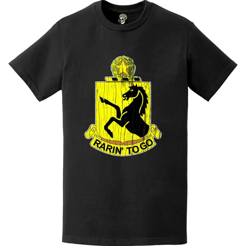 Distressed 112th Cavalry Regiment Logo Emblem T-Shirt
