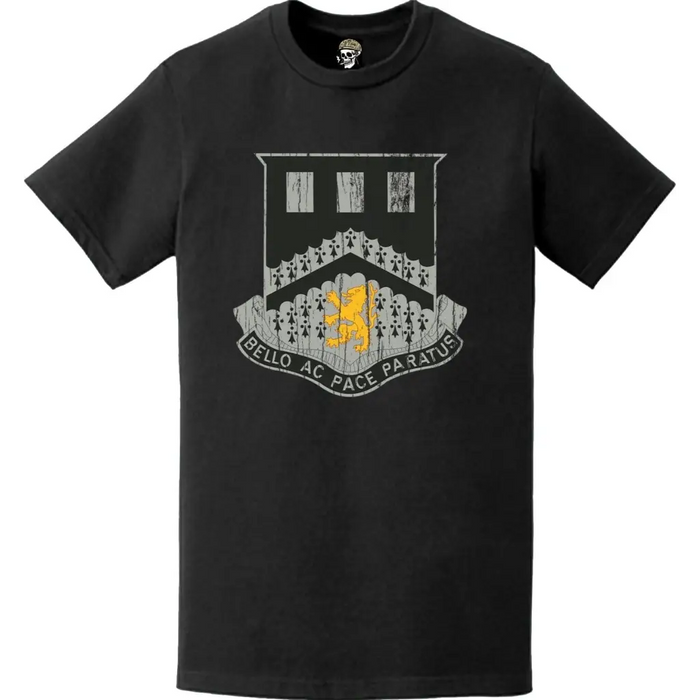 Distressed 112th Engineer Battalion Logo Emblem T-Shirt Tactically Acquired   