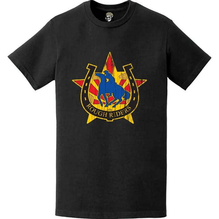 Distressed 118th Cavalry Regiment Logo Emblem T-Shirt Tactically Acquired   