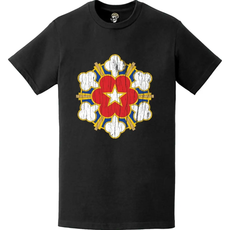 Distressed 11th Air Defense Artillery Brigade Emblem Logo T-Shirt