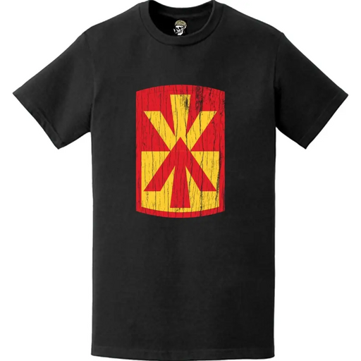 Distressed 11th Air Defense Artillery Brigade Logo T-Shirt Tactically Acquired   