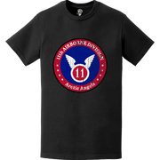 Distressed 11th Airborne Division Circle Crest Logo T-Shirt Tactically Acquired   