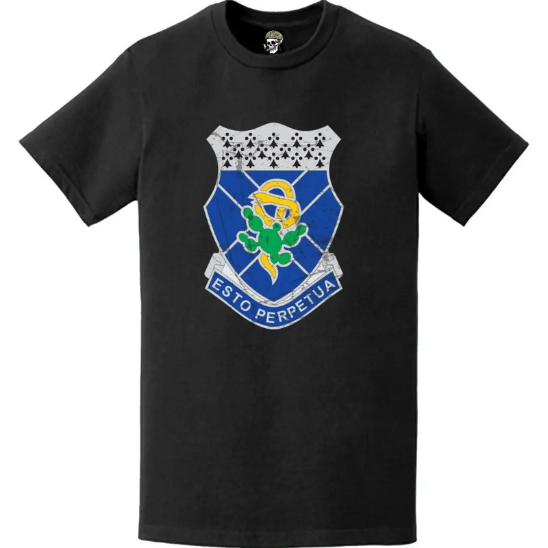 Distressed 123rd Armor Regiment Emblem Logo T-Shirt