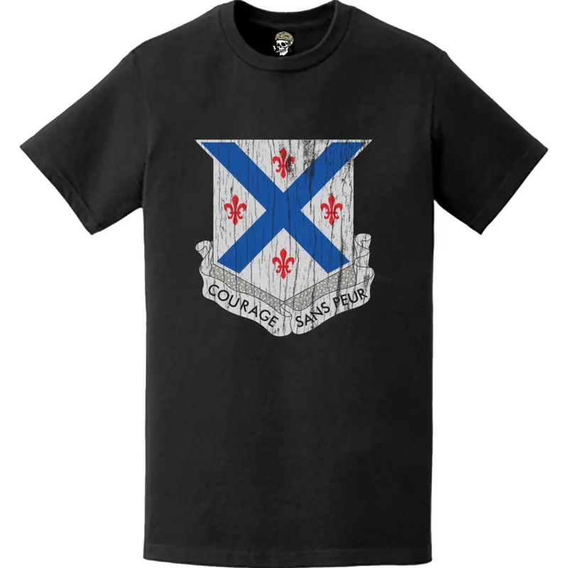 Distressed 126th Cavalry Regiment Logo Emblem T-Shirt