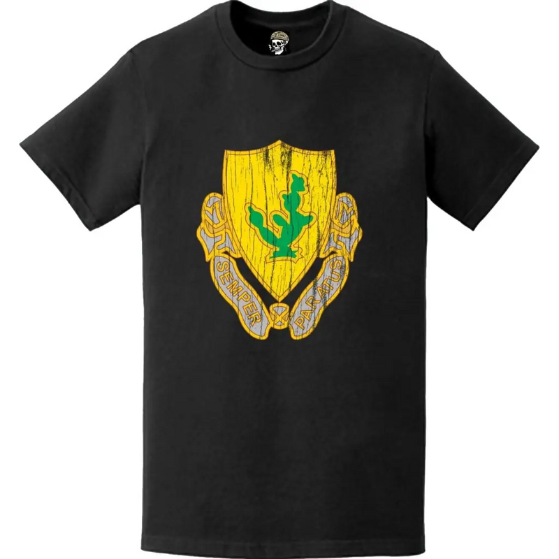 Distressed 12th Cavalry Regiment Logo Emblem T-Shirt