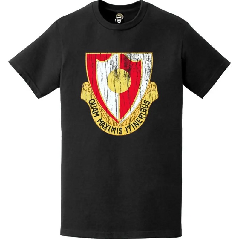 Distressed 137th Engineer Battalion Logo Emblem T-Shirt
