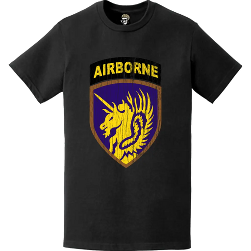 Distressed 13th Airborne Division Logo Emblem T-Shirt Tactically Acquired   