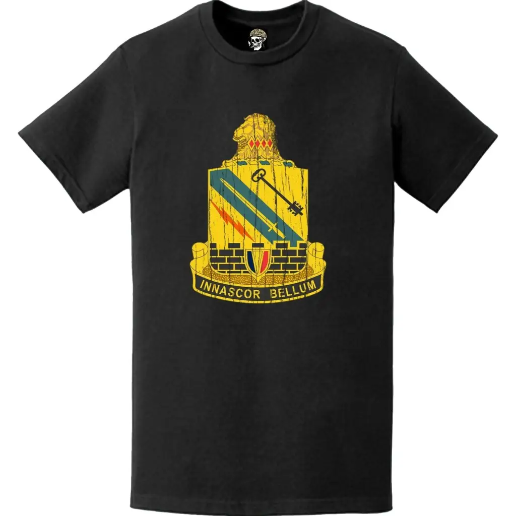 Distressed 140th Engineer Battalion Logo Emblem T-Shirt Tactically Acquired   