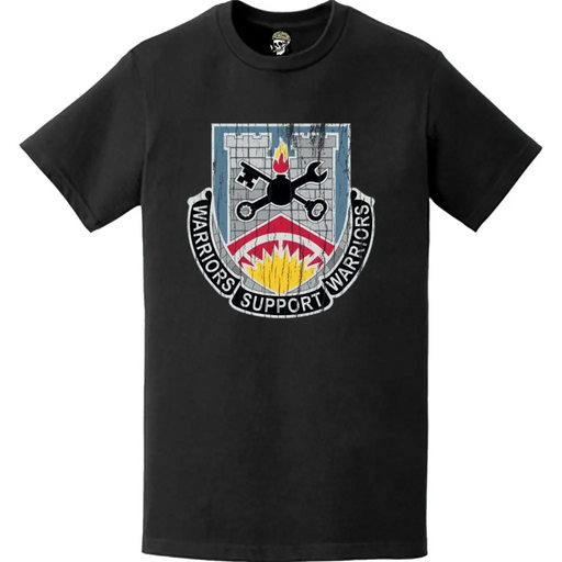 Distressed 142nd Engineer Battalion Logo Emblem T-Shirt Tactically Acquired   