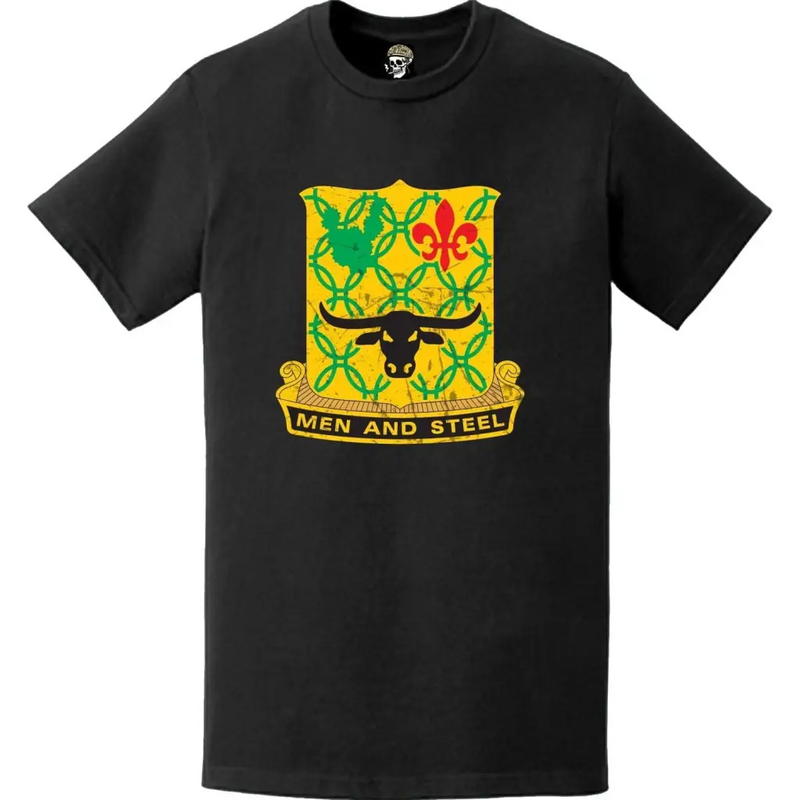Distressed 149th Armor Regiment Emblem Logo T-Shirt