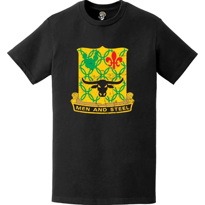Distressed 149th Armor Regiment Emblem Logo T-Shirt Tactically Acquired   