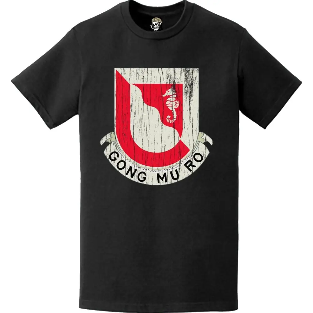 Distressed 14th Engineer Battalion Logo Emblem T-Shirt Tactically Acquired   
