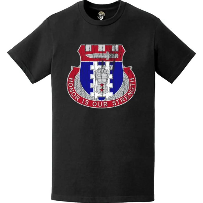 Distressed 150th Engineer Battalion Logo Emblem T-Shirt Tactically Acquired   
