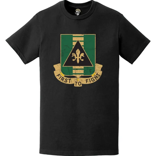 Distressed 156th Armor Regiment Emblem Logo T-Shirt Tactically Acquired   