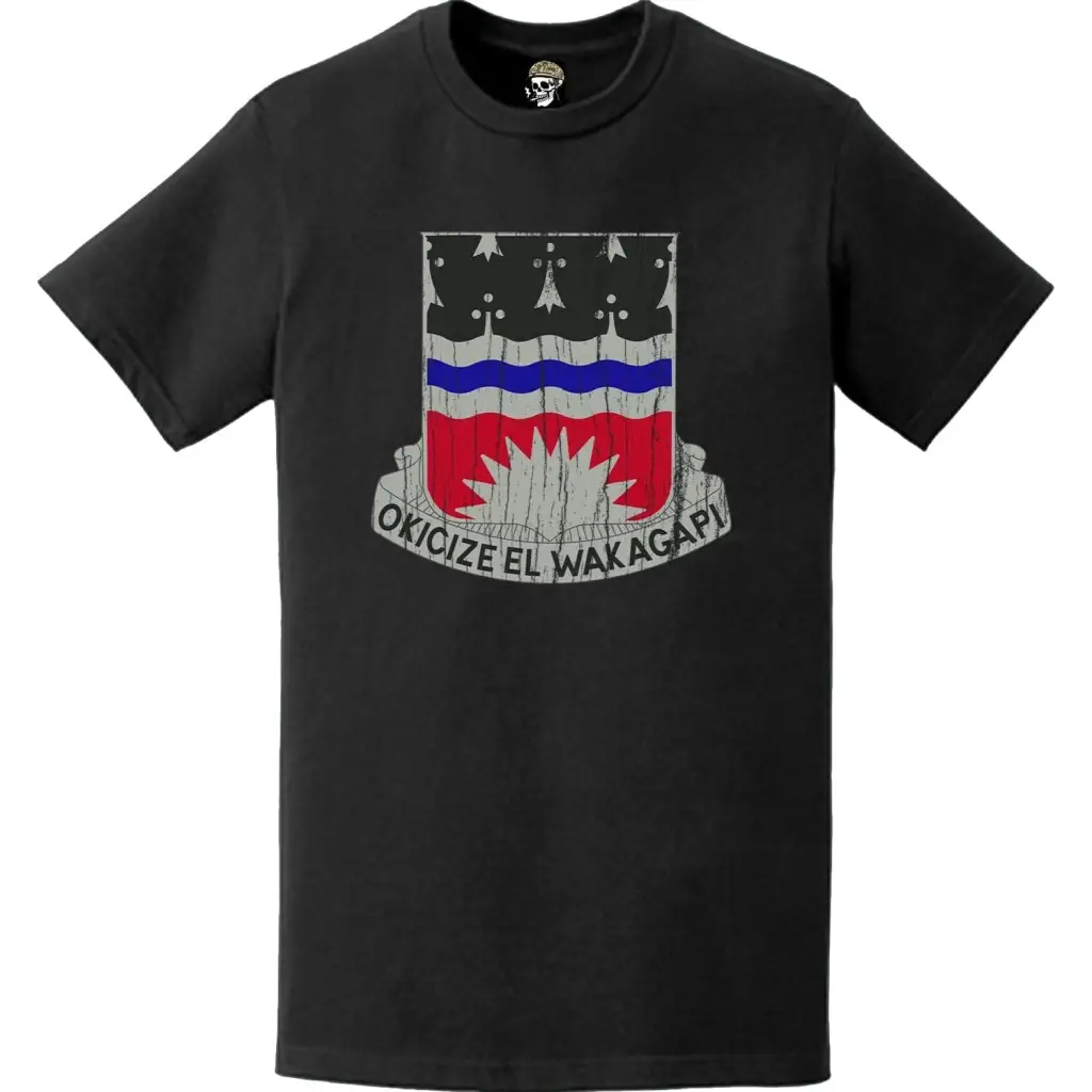 Distressed 164th Engineer Battalion Logo Emblem T-Shirt Tactically Acquired   