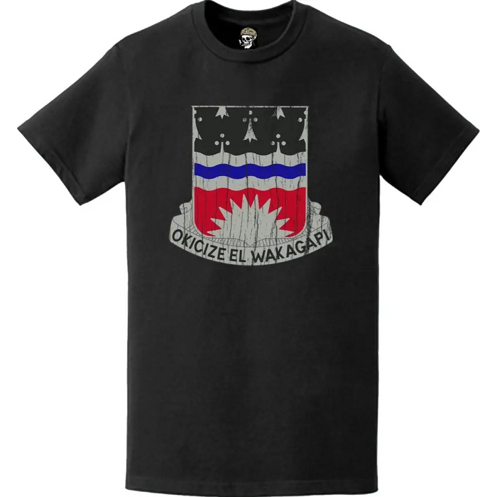 Distressed 164th Engineer Battalion Logo Emblem T-Shirt Tactically Acquired   