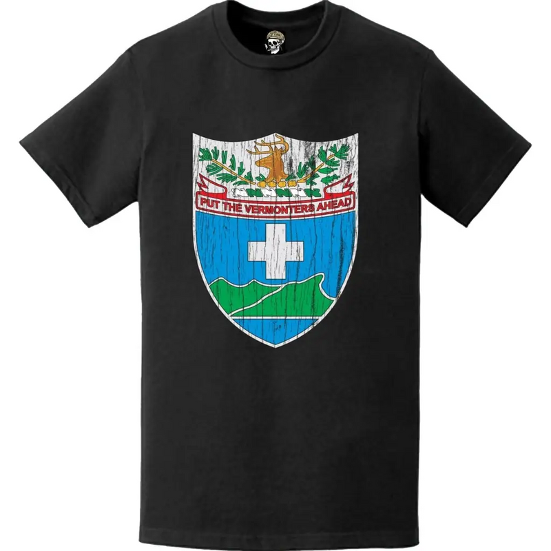 Distressed 172nd Cavalry Regiment Logo Emblem T-Shirt