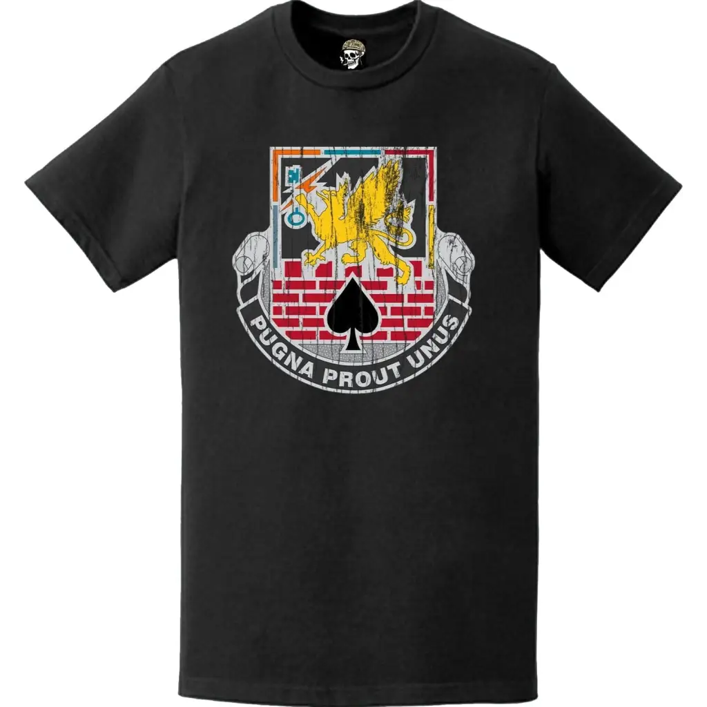 Distressed 172nd Engineer Battalion Logo Emblem T-Shirt Tactically Acquired   