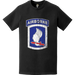 Distressed 173rd Airborne Brigade CSIB Logo Emblem T-Shirt Tactically Acquired   