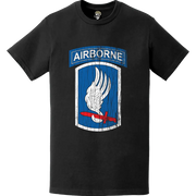 Distressed 173rd Airborne Brigade SSI Logo Emblem T-Shirt Tactically Acquired   