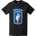 Distressed 173rd Airborne Brigade SSI Logo Emblem T-Shirt Tactically Acquired   