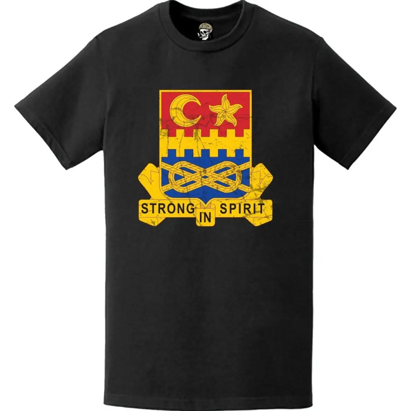 Distressed 174th Armor Regiment Emblem Logo T-Shirt