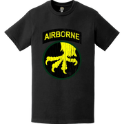 Distressed 17th Airborne Division Logo Emblem T-Shirt Tactically Acquired   