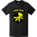 Distressed 17th Airborne Division Logo Emblem T-Shirt Tactically Acquired   