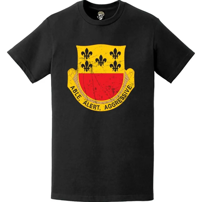 Distressed 196th Armor Regiment Emblem Logo T-Shirt Tactically Acquired   