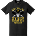 Distressed 1st Cavalry Division Korean War Veteran Skull T-Shirt Tactically Acquired   