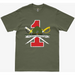 Distressed 1st RTB Military Green T-Shirt Tactically Acquired   