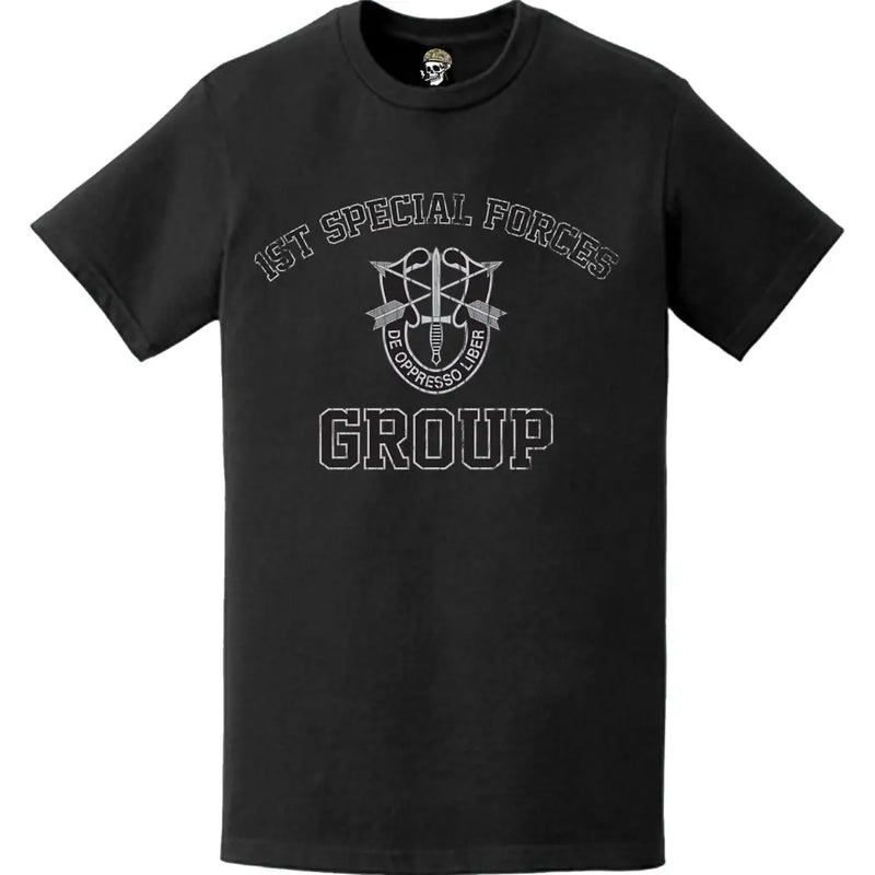 Distressed Special Forces 1st Group De Oppresso Liber T-Shirt
