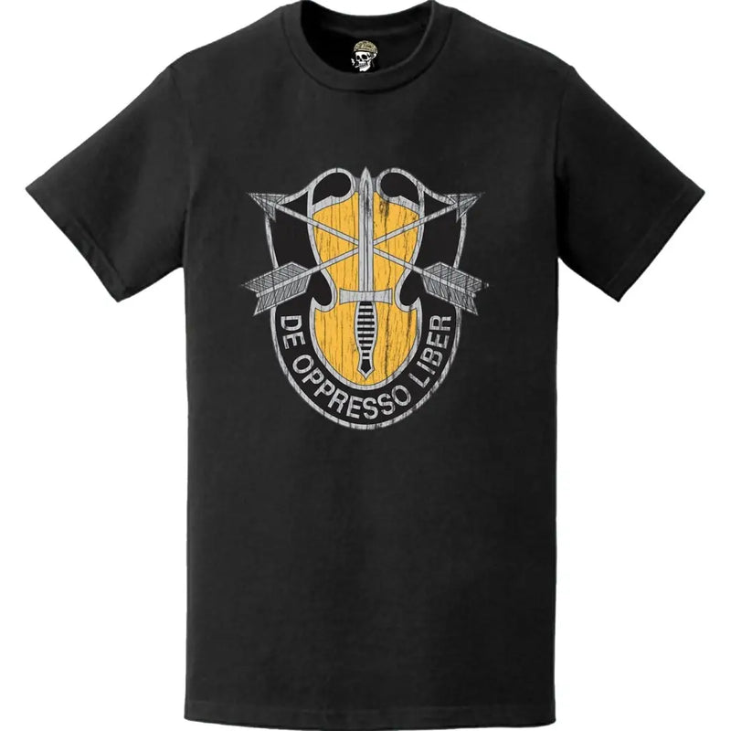 Distressed 1st SF Group De Oppresso Liber T-Shirt