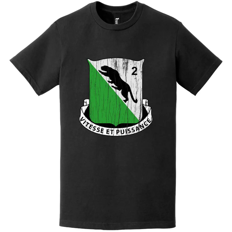 Distressed 2-69 Armor Regiment DUI Logo Emblem T-Shirt