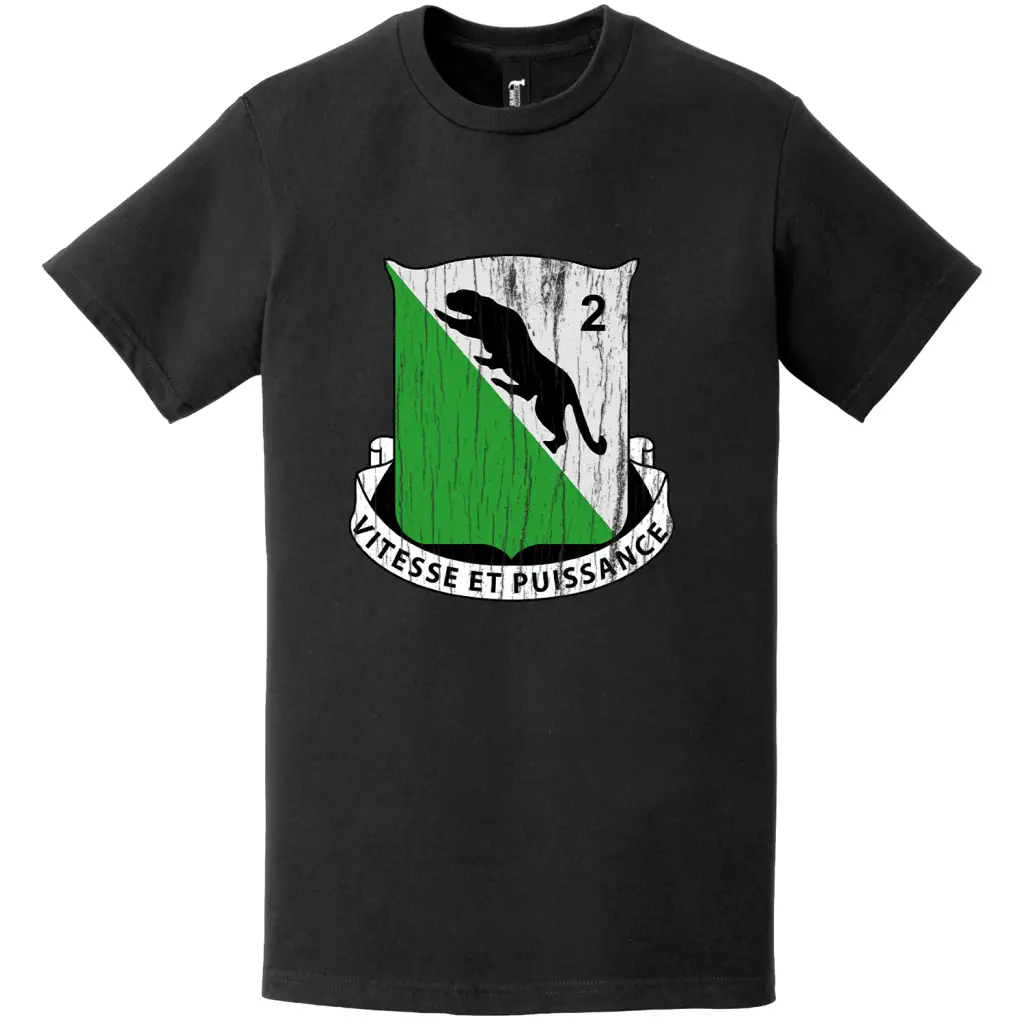Distressed 2-69 Armor Regiment DUI Logo Emblem T-Shirt Tactically Acquired   