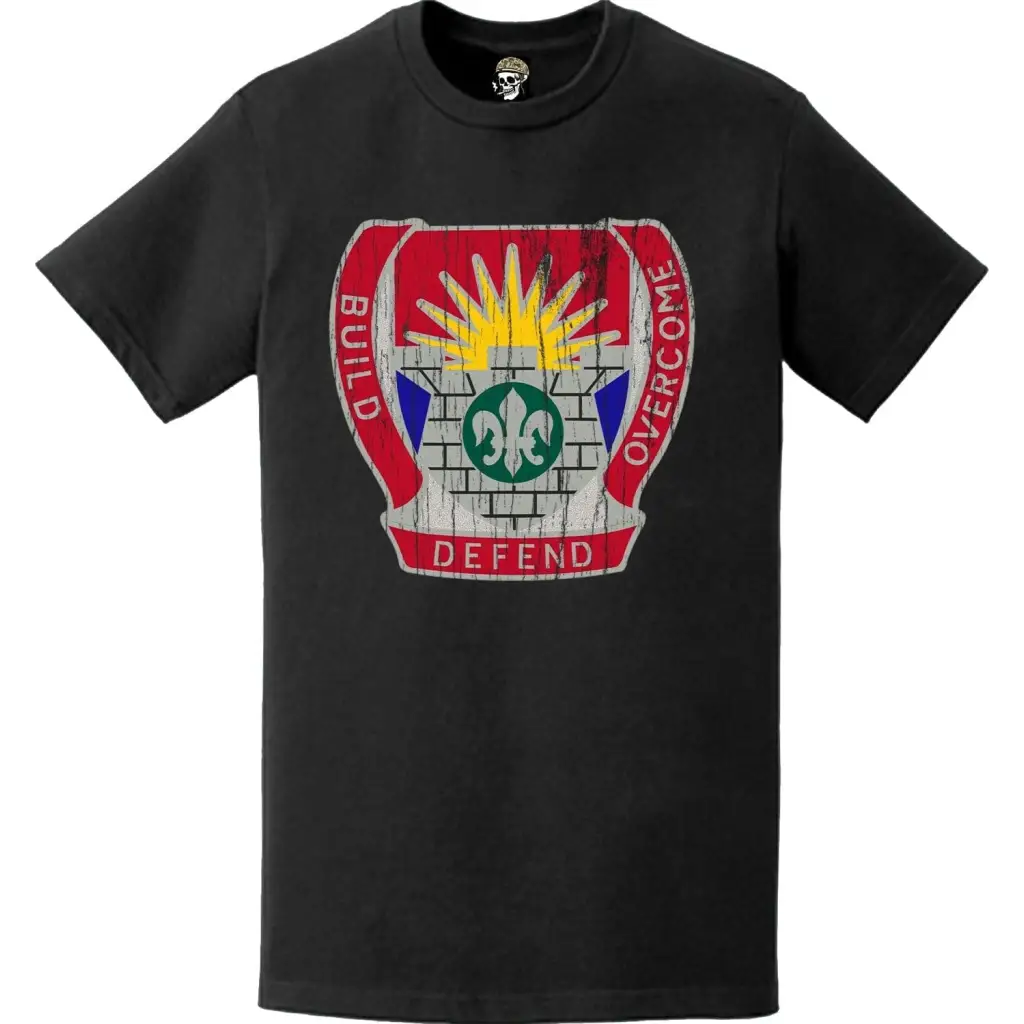 Distressed 204th Engineer Battalion Logo Emblem T-Shirt Tactically Acquired   