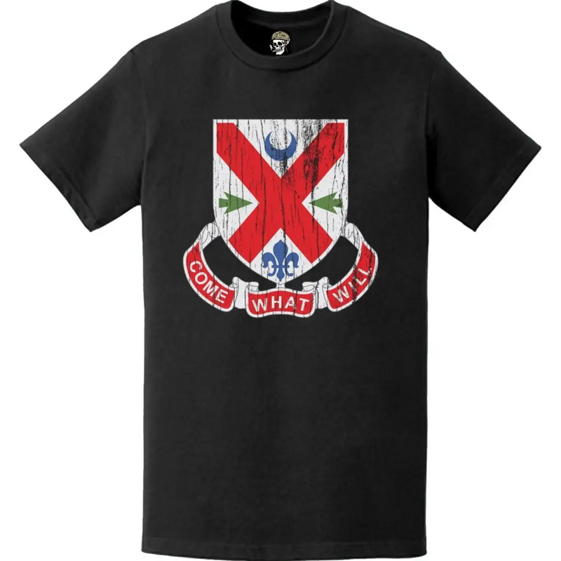 Distressed 205th Engineer Battalion Logo Emblem T-Shirt