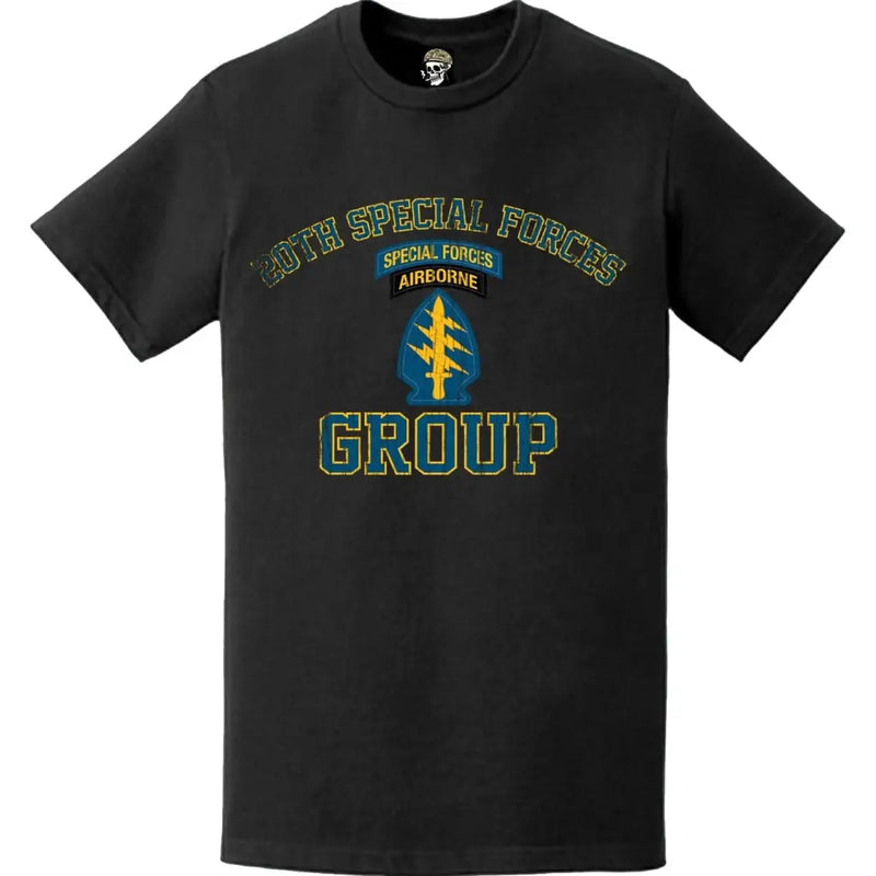 Distressed 20th Special Forces Group (20th SFG) Tab T-Shirt
