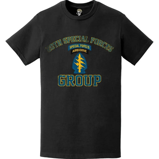 Distressed 20th Special Forces Group (20th SFG) Tab T-Shirt Tactically Acquired   