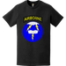 Distressed 21st Airborne Division Logo Emblem T-Shirt Tactically Acquired   