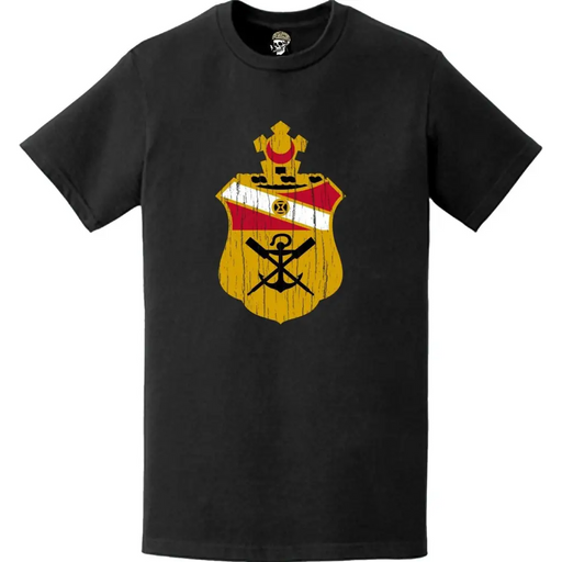 Distressed 21st Engineer Battalion Logo Emblem T-Shirt Tactically Acquired   