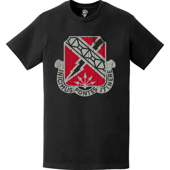 Distressed 230th Engineer Battalion Logo Emblem T-Shirt Tactically Acquired   