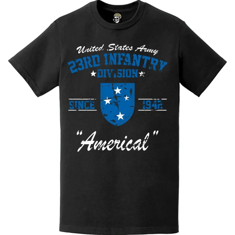 Distressed 23rd Infantry Division 'Americal' Since 1942 Unit Legacy T-Shirt