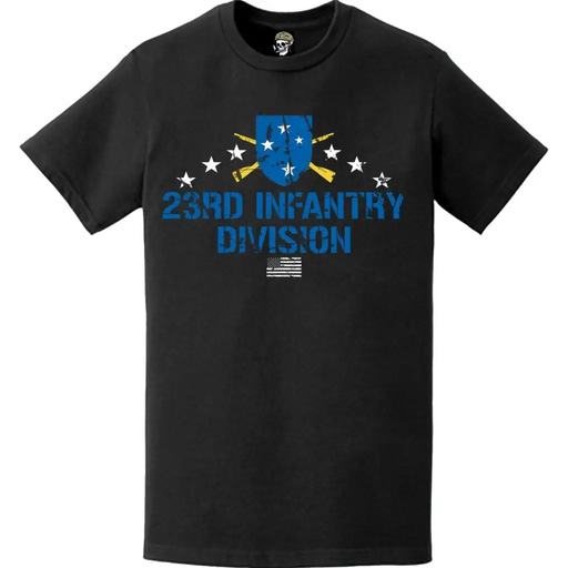 Distressed 23rd Infantry Division (23rd ID) Crossed Infantry Rifles T-Shirt Tactically Acquired   