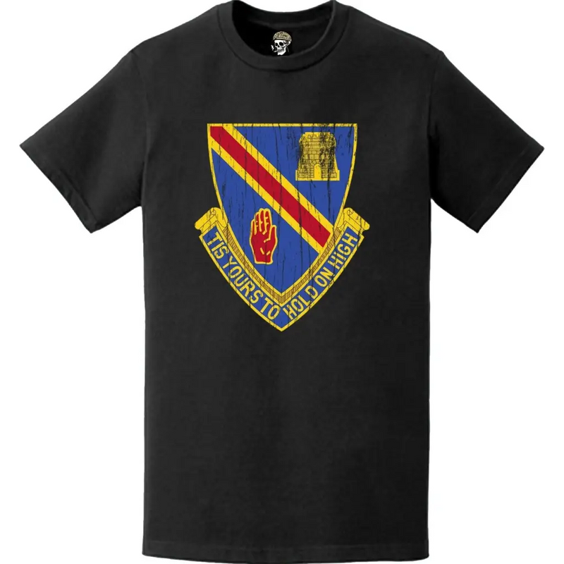 Distressed 241st Engineer Battalion Logo Emblem T-Shirt