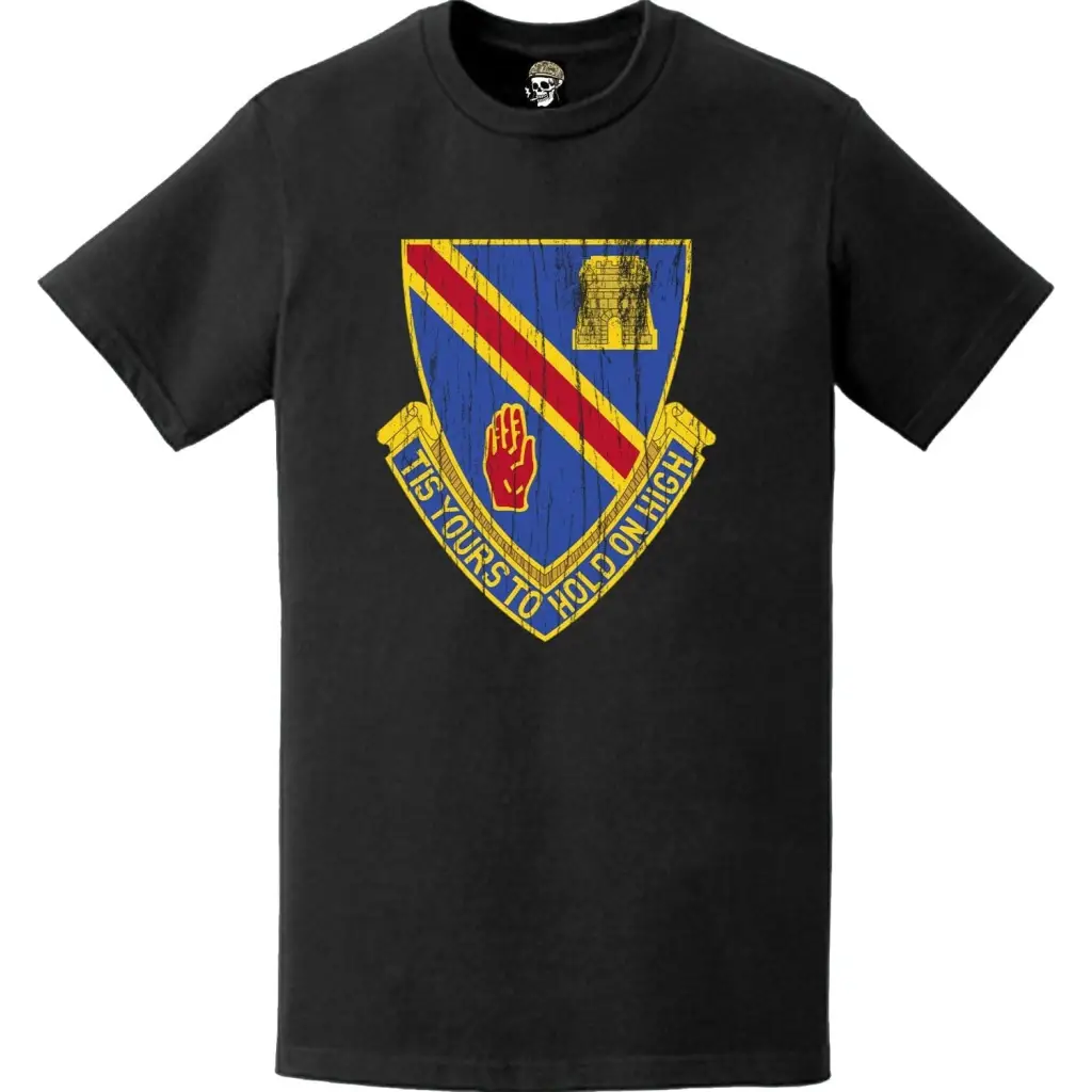 Distressed 241st Engineer Battalion Logo Emblem T-Shirt Tactically Acquired   