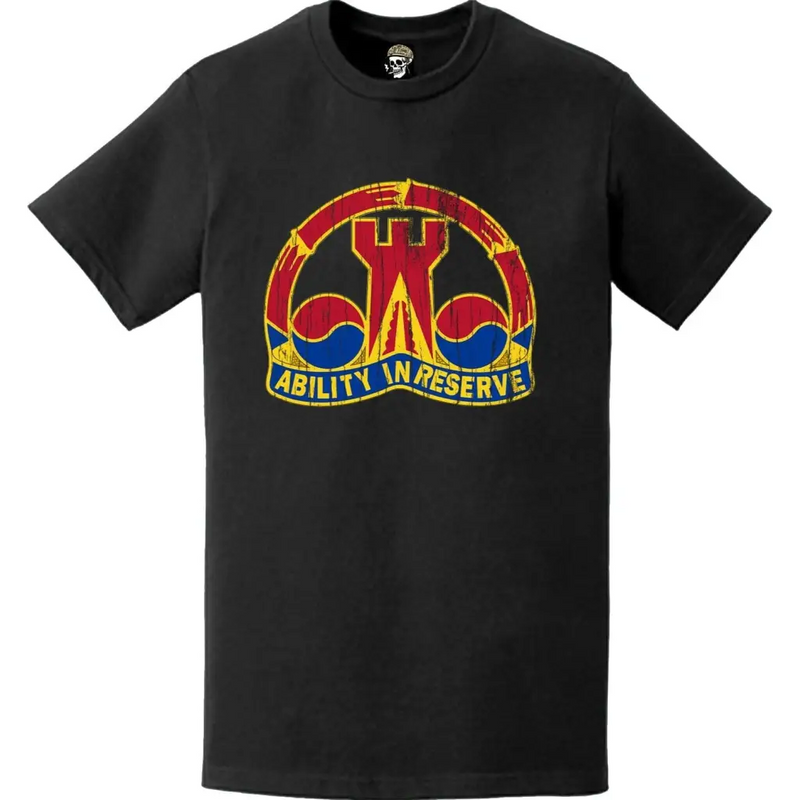 Distressed 248th Engineer Battalion Logo Emblem T-Shirt