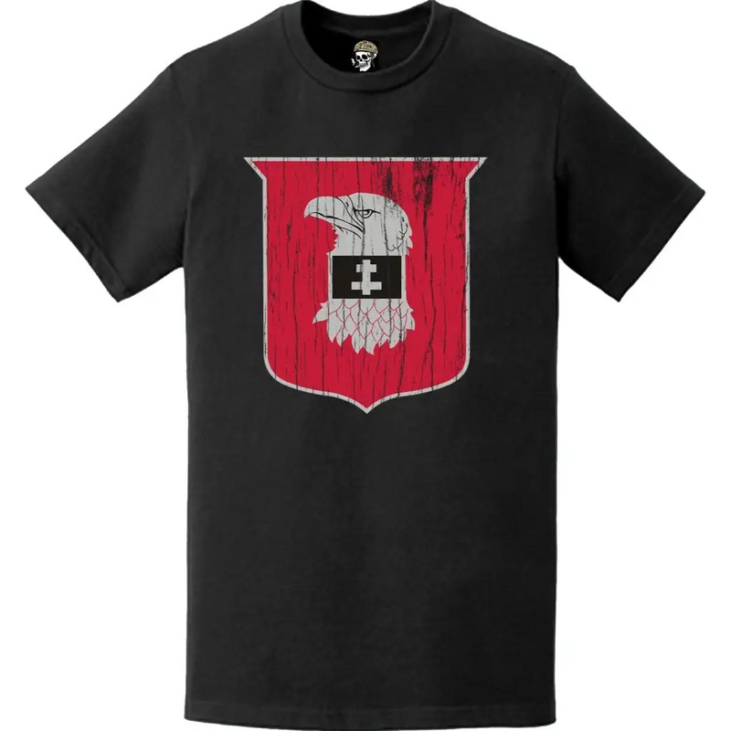 Distressed 24th Engineer Battalion Logo Emblem T-Shirt