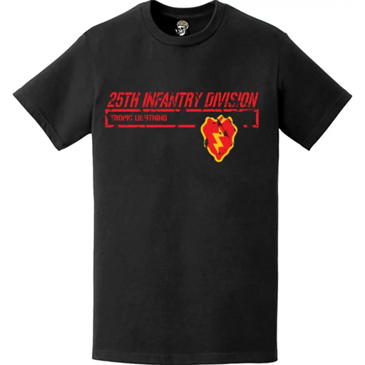 Distressed 25th Infantry Division (25th ID) Modern Patriotic T-Shirt Tactically Acquired   