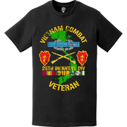 Distressed 25th Infantry Division (25th ID) Vietnam Combat Veteran T-Shirt Tactically Acquired   